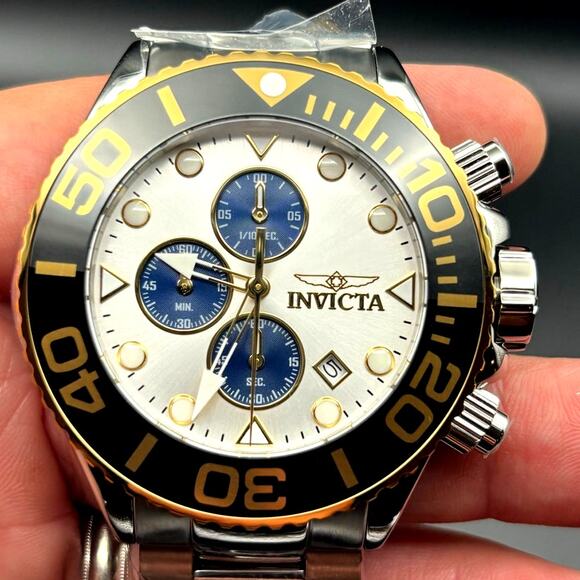 Invicta Grand Diver 48589 Men’s Chronograph 52mm Stainless Steel 100M NIBWT - Picture 15 of 17
